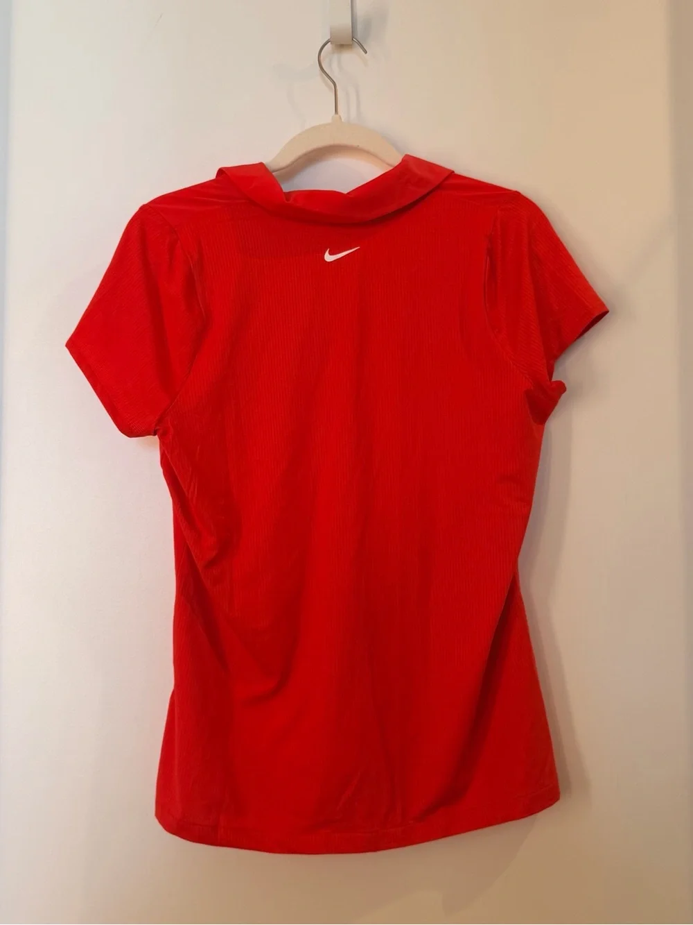 Nike Presidents Cup Women’s Red Short Sleeve Golf Polo